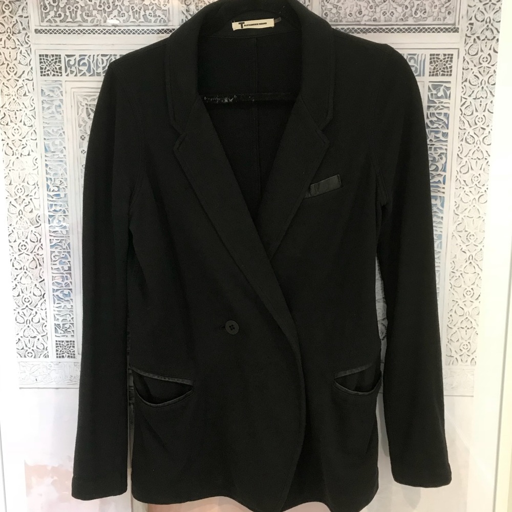 T Alexander Wang Black Tee Blazer - S